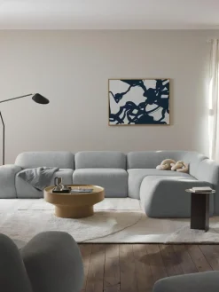 Modulares Ecksofa Wolke (4-Sitzer) aus Bouclé