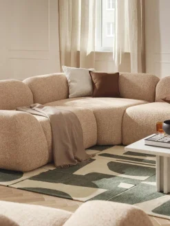 Modulares Ecksofa Wolke (4-Sitzer) aus Bouclé
