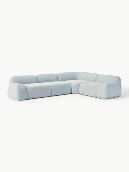 Modulares Ecksofa Wolke (4-Sitzer) aus Bouclé
