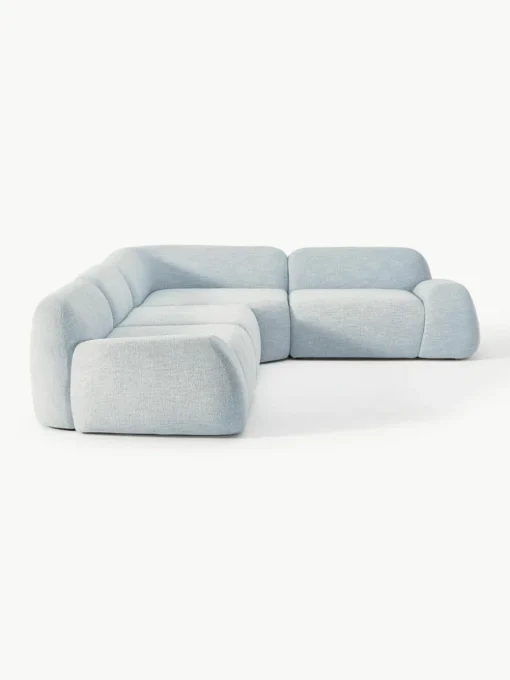 Modulares Ecksofa Wolke (4-Sitzer) aus Bouclé