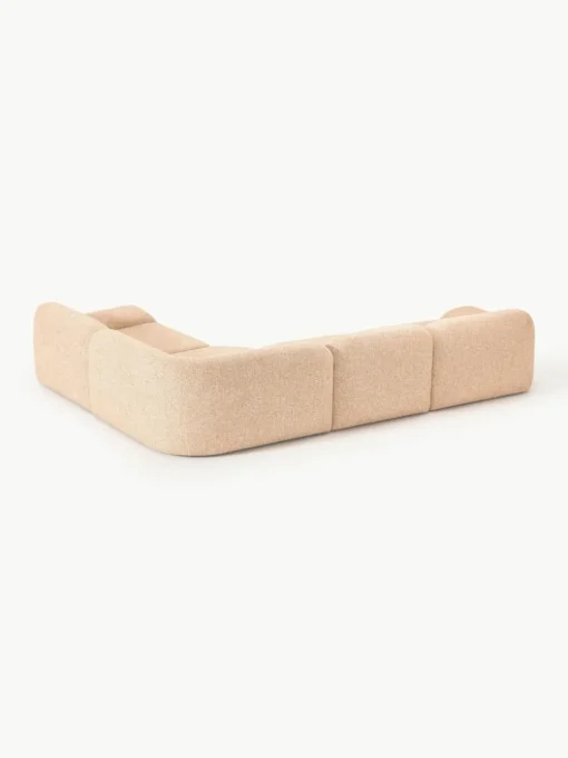 Modulares Ecksofa Wolke (4-Sitzer) aus Bouclé