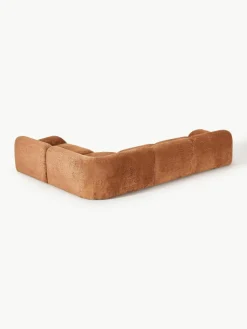 Modulares Ecksofa Wolke (4-Sitzer) aus Teddy-Bouclé