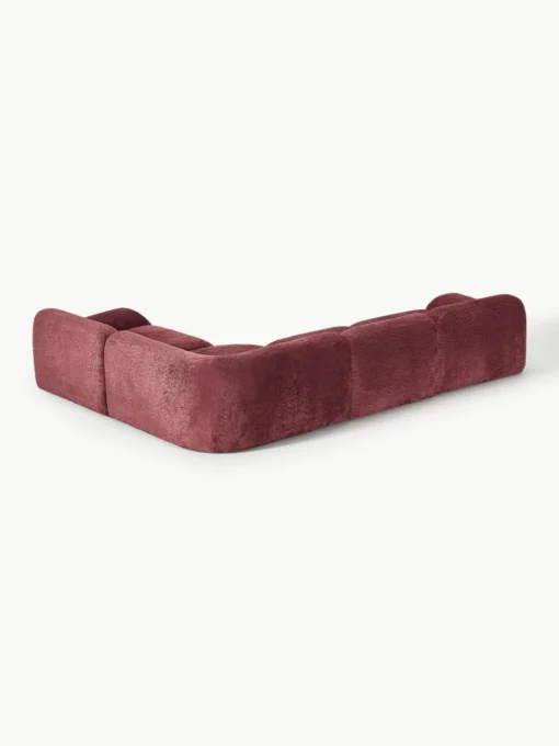Modulares Ecksofa Wolke (4-Sitzer) aus Teddy-Bouclé