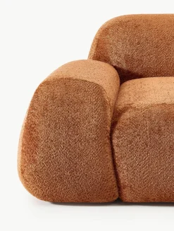 Modulares Ecksofa Wolke (4-Sitzer) aus Teddy-Bouclé