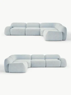 Modulares Ecksofa Wolke (4-Sitzer) aus Bouclé