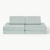Modulares Kinder-Spielsofa Mila aus Samt, handgefertigt