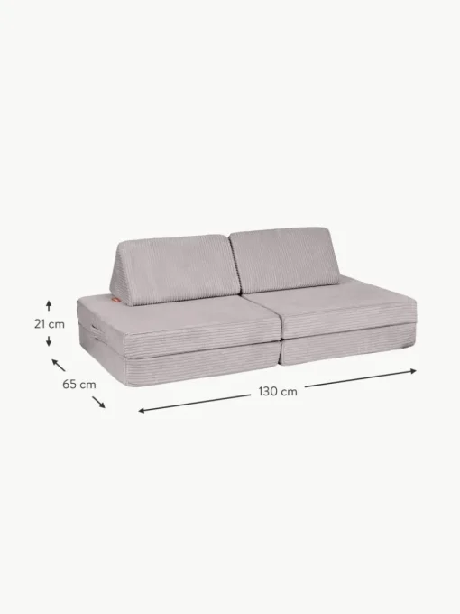 Modulares Kinder-Spielsofa Mila aus Cord, handgefertigt