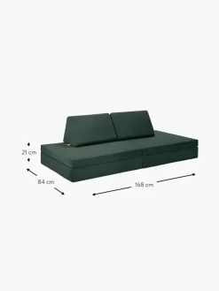 Modulares Kinder-Spielsofa Mila aus Samt, handgefertigt