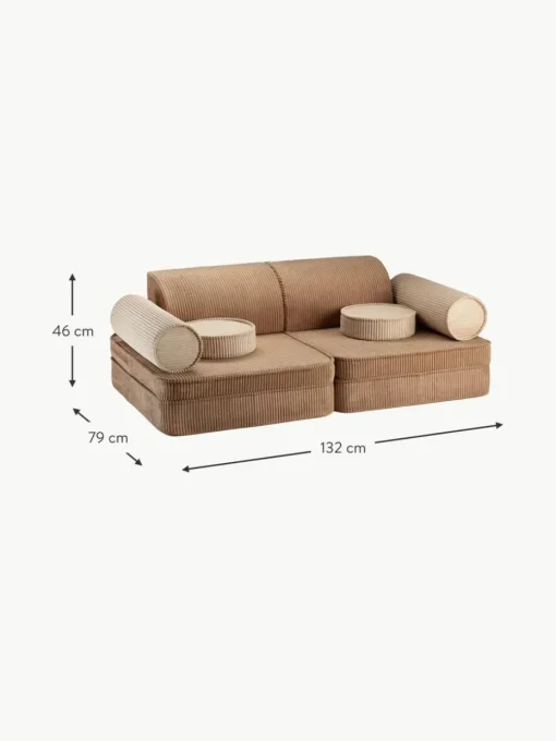 Modulares Kinder-Spielsofa Sugar aus Cord
