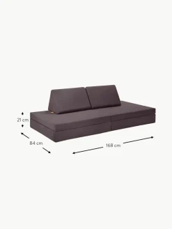 Modulares Kinder-Spielsofa Mila aus Samt, handgefertigt