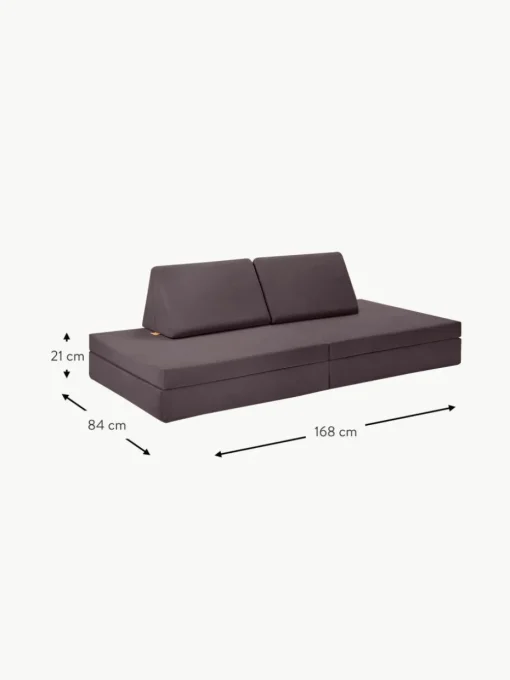 Modulares Kinder-Spielsofa Mila aus Samt, handgefertigt