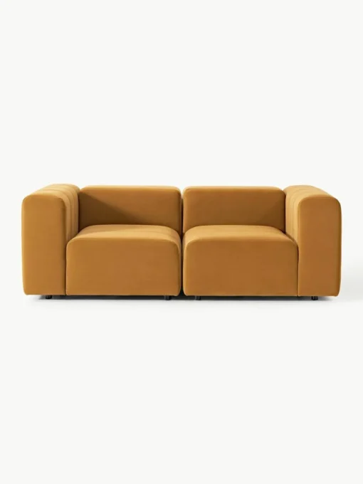 Modulares Samt-Sofa Lena (3-Sitzer)