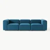 Modulares Samt-Sofa Lena (4-Sitzer)