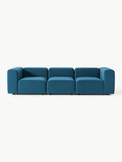 Modulares Samt-Sofa Lena (4-Sitzer)