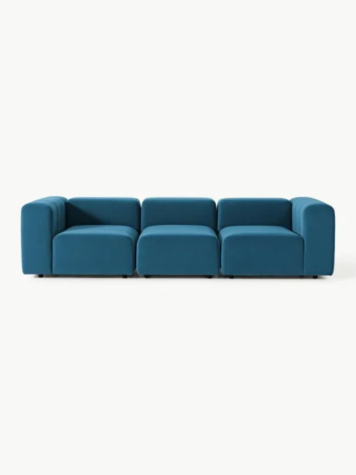 Modulares Samt-Sofa Lena (4-Sitzer)