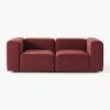 Modulares Samt-Sofa Lena (3-Sitzer)