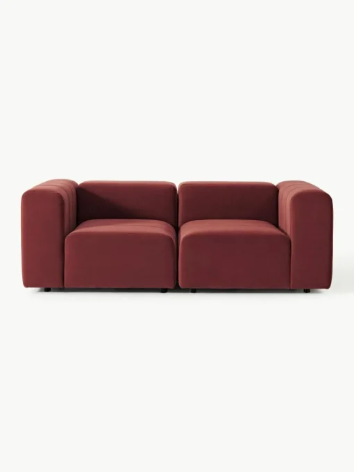 Modulares Samt-Sofa Lena (3-Sitzer)