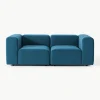 Modulares Samt-Sofa Lena (3-Sitzer)