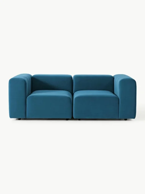 Modulares Samt-Sofa Lena (3-Sitzer)