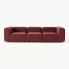 Modulares Samt-Sofa Lena (4-Sitzer)