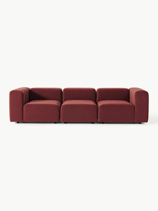 Modulares Samt-Sofa Lena (4-Sitzer)