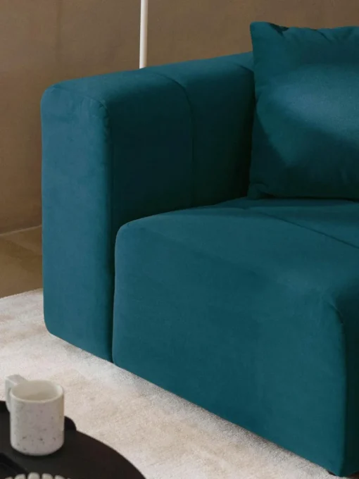 Modulares Samt-Sofa Lena (4-Sitzer)