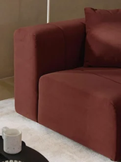 Modulares Samt-Sofa Lena (4-Sitzer)