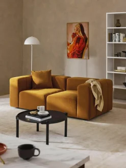 Modulares Samt-Sofa Lena (3-Sitzer)