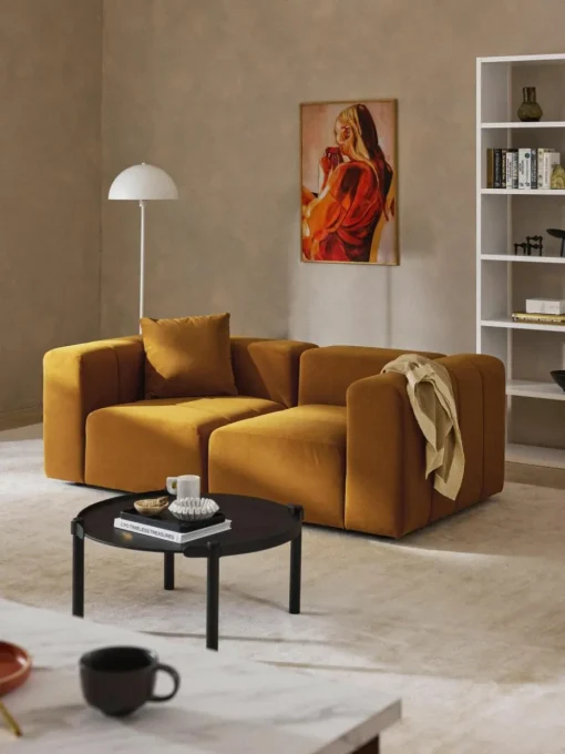 Modulares Samt-Sofa Lena (3-Sitzer)
