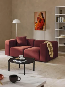 Modulares Samt-Sofa Lena (3-Sitzer)