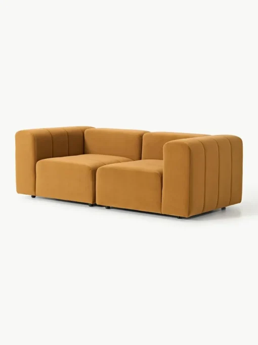 Modulares Samt-Sofa Lena (3-Sitzer)