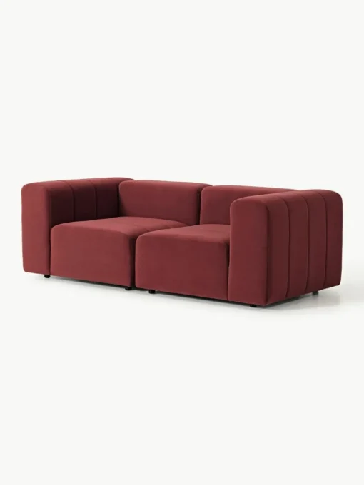 Modulares Samt-Sofa Lena (3-Sitzer)