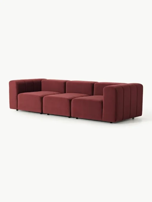 Modulares Samt-Sofa Lena (4-Sitzer)