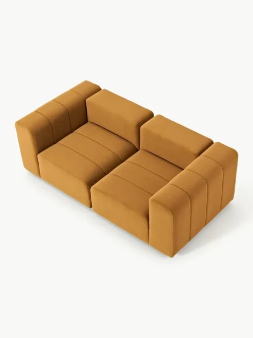 Modulares Samt-Sofa Lena (3-Sitzer)