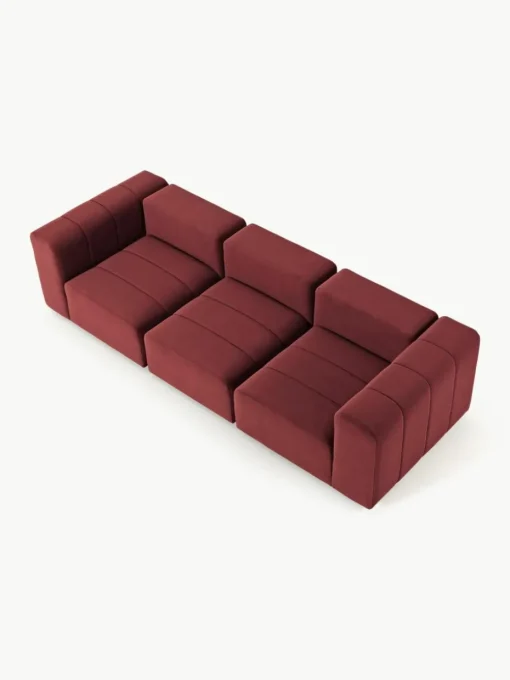 Modulares Samt-Sofa Lena (4-Sitzer)