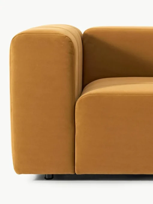 Modulares Samt-Sofa Lena (3-Sitzer)