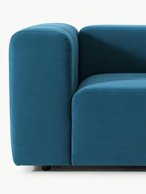 Modulares Samt-Sofa Lena (4-Sitzer)