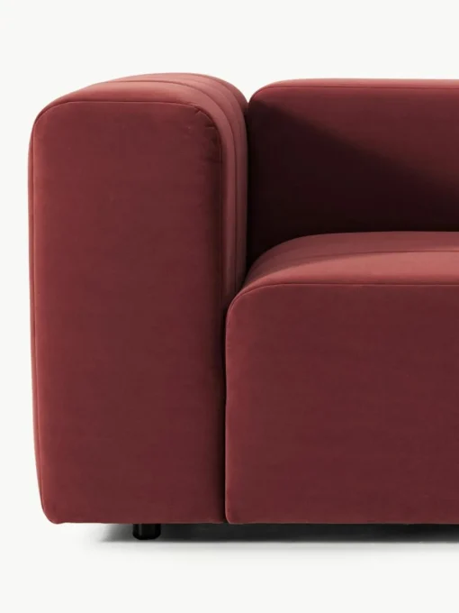 Modulares Samt-Sofa Lena (3-Sitzer)