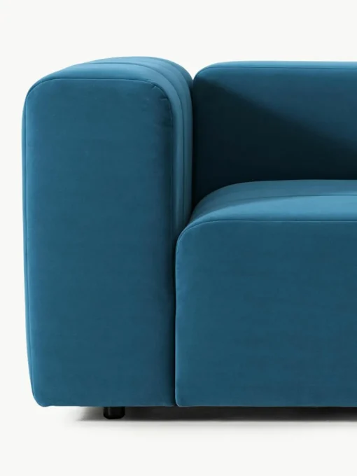 Modulares Samt-Sofa Lena (3-Sitzer)