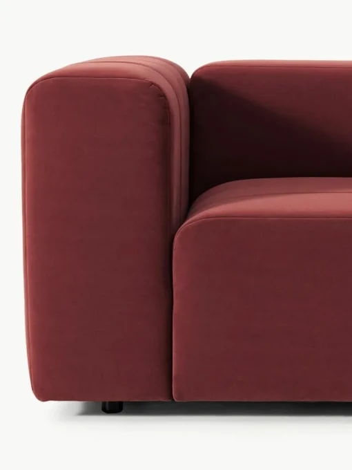 Modulares Samt-Sofa Lena (4-Sitzer)