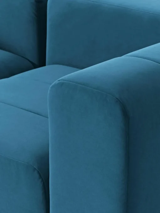 Modulares Samt-Sofa Lena (4-Sitzer)