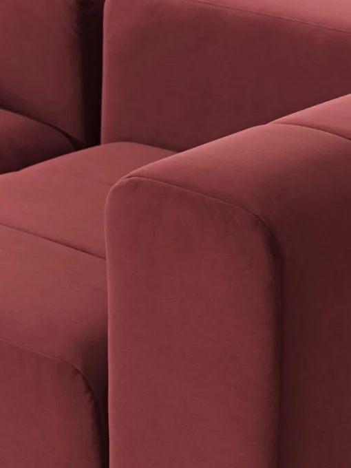 Modulares Samt-Sofa Lena (3-Sitzer)