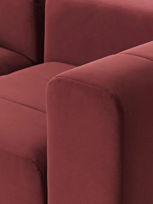 Modulares Samt-Sofa Lena (4-Sitzer)
