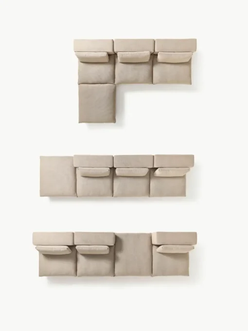 Modulares Sofa Felix mit Hocker