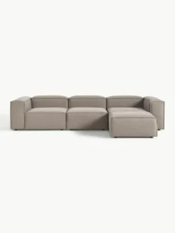 Modulares Sofa Lennon (4-Sitzer) mit Hocker (links/rechts)