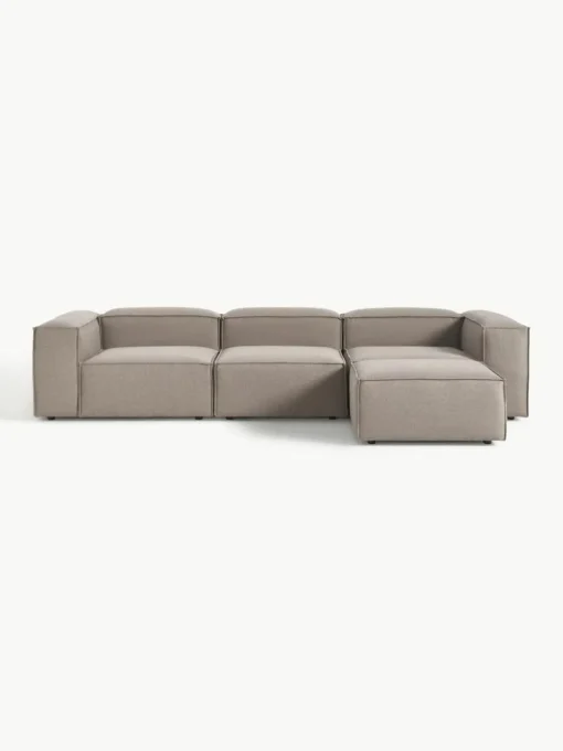 Modulares Sofa Lennon (4-Sitzer) mit Hocker (links/rechts)