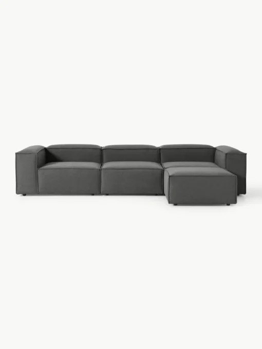 Modulares Sofa Lennon (4-Sitzer) mit Hocker (links/rechts)