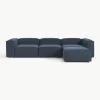 Modulares Sofa Lennon (4-Sitzer) mit Hocker (links/rechts)