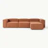 Modulares Sofa Lennon (4-Sitzer) mit Hocker (links/rechts)