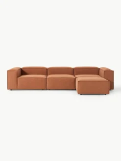 Modulares Sofa Lennon (4-Sitzer) mit Hocker (links/rechts)